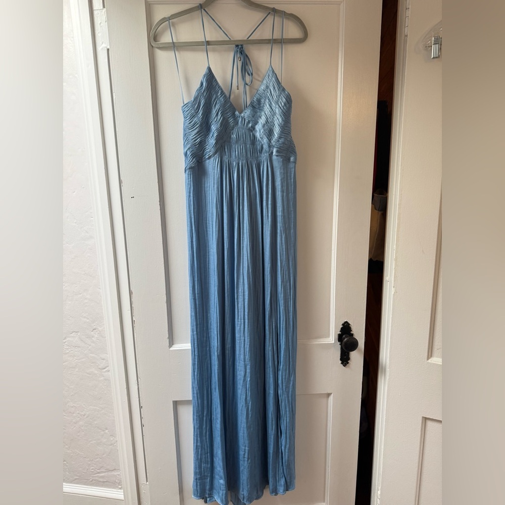 Steve Madden Ligh Blue Maxi Dress with Tie Back